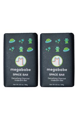 Megababe 2-Pack Space Bar Detoxifying Charcoal Underarm Bar