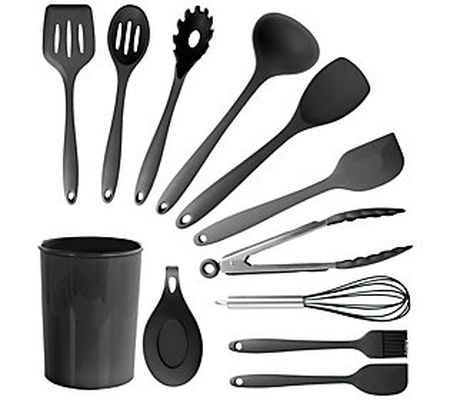 MegaChef 12 Piece Silicone Kitchen Utensil Set