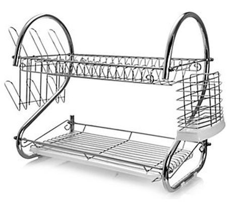 MegaChef 16 In. Two Shelf Dish Rack