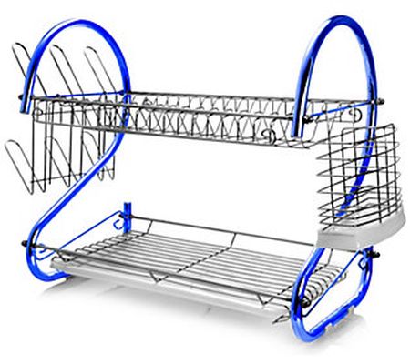 MegaChef 16" Two-Shelf Dish Rack