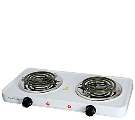 MegaChef Portable Dual Electric Coil Cooktop