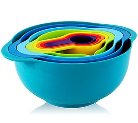 MegaChef Stackable Mixing Bowl & Measuring Cup Set