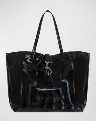 Megan Holographic Nylon Tote Bag