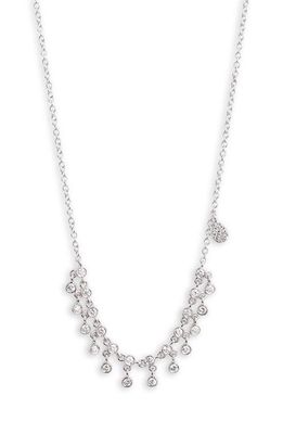 Meira T Diamond Frontal Necklace in White Gold 