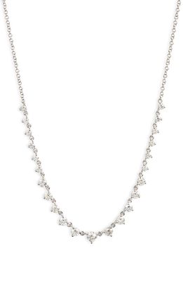 Meira T Diamond Frontal Necklace in White
