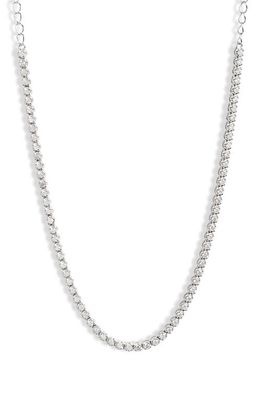 Meira T Diamond Tennis Necklace in White