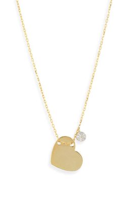 Meira T Heart Pendant Necklace in Yellow Gold