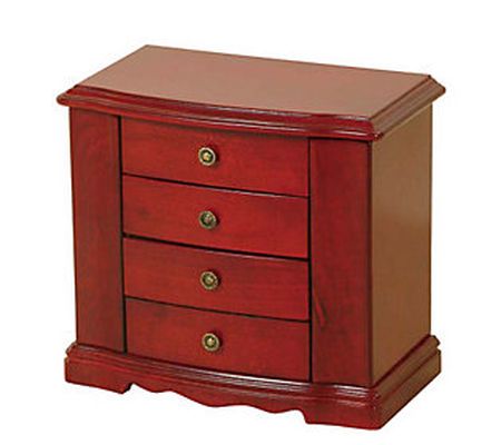 Mele & Co. "Harmony" Jewelry Box in Cherry Fini sh