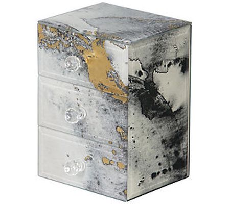 Mele & Co. Maura Marbled Glass Jewelry Box