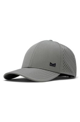 Melin A-Game Icon Hydro Performance Snapback Hat in Heather Grey/Navy
