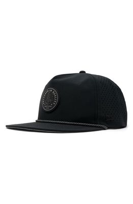 Melin Coronado Anchored Hydro Performance Snapback Hat in Black