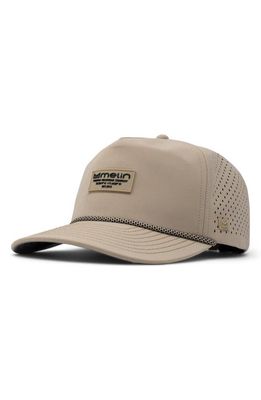 Melin Coronado Brick Hydro Performance Snapback Hat in Khaki