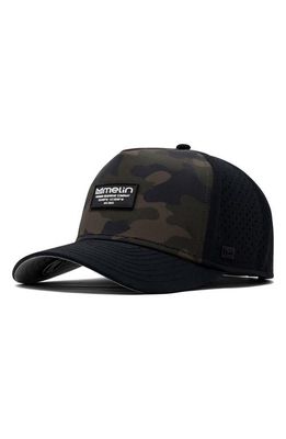 Melin Odyssey Brick Hydro Performance Snapback Hat in Olive Camo