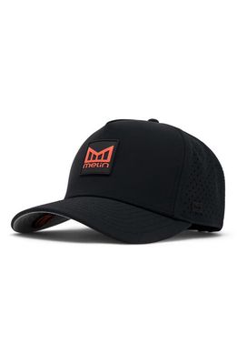 Melin Odyssey Stacked Hydro Performance Snapback Hat in Black/Infrared