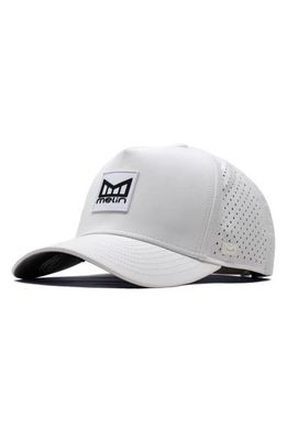 Melin Odyssey Stacked Hydro Performance Snapback Hat in White