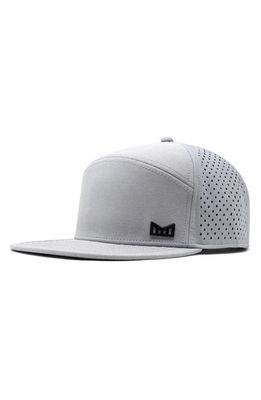 Melin Trenches Icon Hydro Performance Snapback Hat in Heather Grey