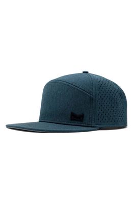 Melin Trenches Icon Hydro Performance Snapback Hat in Heather Ocean