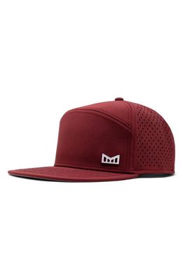 Melin Trenches Icon Hydro Performance Snapback Hat in Maroon