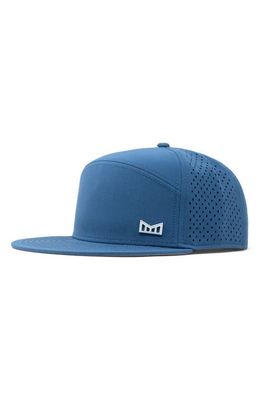 Melin Trenches Icon Hydro Performance Snapback Hat in Steel Blue
