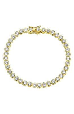 Melinda Maria Baroness Tennis Bracelet in Gold/white Diamondettes