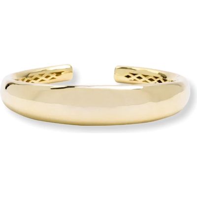 Melinda Maria She's So Smooth Tube Cuff Bracelet in Gold 