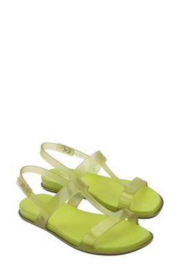 Melissa Adore Sandal in Clear Green/Green