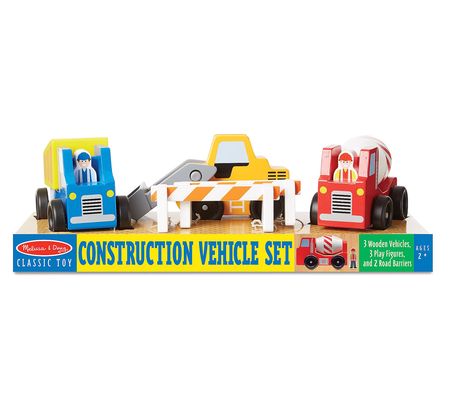 Melissa & Doug  Construction Vehicle Set