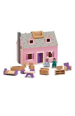 Melissa & Doug 'Fold & Go' Play Set in Wood/Pink