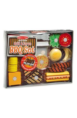 Melissa & Doug Grill & Serve BBQ Playset in Silver