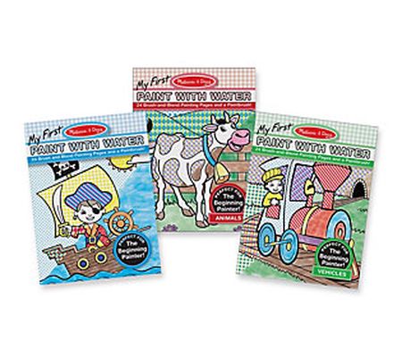 Melissa & Doug Paint with Water Animals and Veh icles Bundle