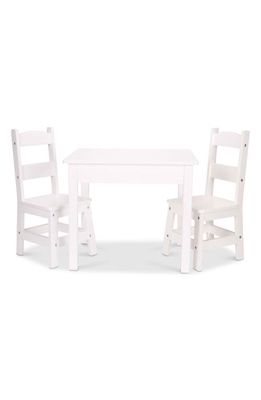 Melissa & Doug Wooden Table & Chairs Set in Multi