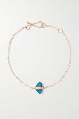 Melissa Joy Manning - 14-karat Recycled Gold Opal Bracelet - Blue