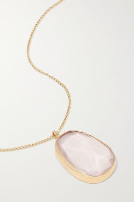 Melissa Joy Manning - 14-karat Recycled Gold Quartz Necklace - one size