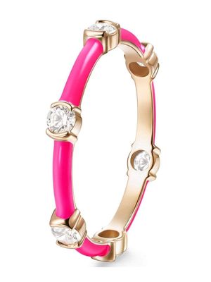 Melissa Kaye 18kt rose gold Zea diamond ring - Pink