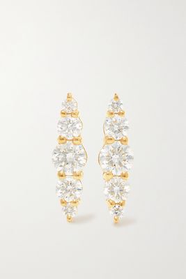 Melissa Kaye - Aria 18-karat Gold Diamond Earrings - one size