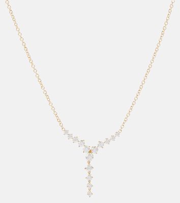 Melissa Kaye Aria 18kt gold necklace with diamonds