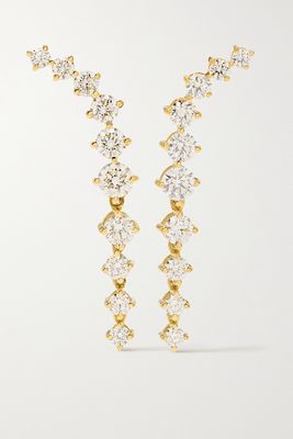 Melissa Kaye - Aria Dagger 18-karat Gold Diamond Earrings - one size
