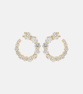 Melissa Kaye Aria Earwrap 18kt gold earrings with diamonds