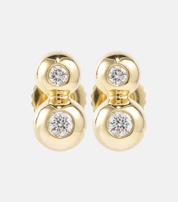 Melissa Kaye Audrey Small 18kt gold earrings with diamonds