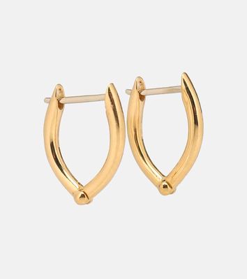 Melissa Kaye Cristina Small 18kt gold hoop earrings