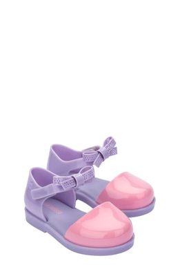 Melissa Kids' Amy Ankle Strap Flat in Lilac/Pink