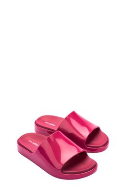 Melissa Kids' Cloud Slide Sandal in Dark Pink