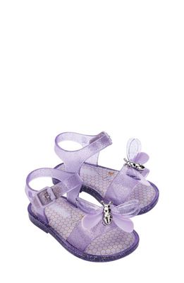 Melissa Kids' Mini Mar Sandal in Lilac Glitter