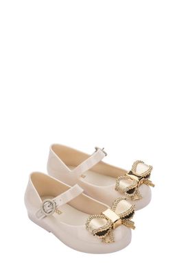 Melissa Kids' Mini Sweet Love IV Mary Jane in Beige/Gold