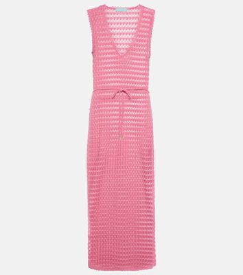 Melissa Odabash Annabel open-knit midi dress