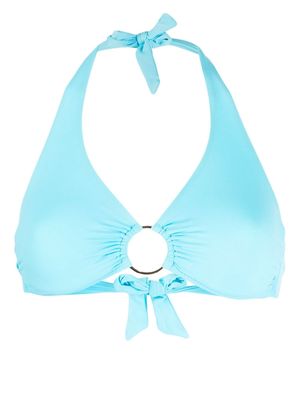 Melissa Odabash Brussels underwire halterneck bikini top - Blue