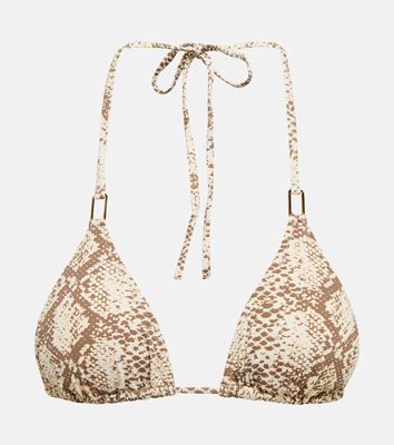 Melissa Odabash Cancun snake-print bikini top