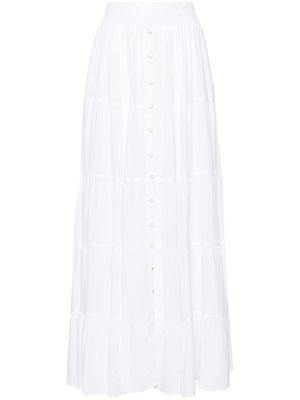 Melissa Odabash Dee tiered maxi skirt - White