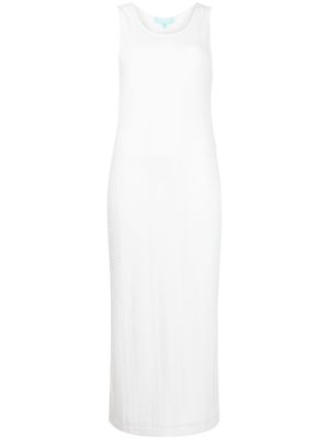 Melissa Odabash Hailey fine-knit midi dress - White