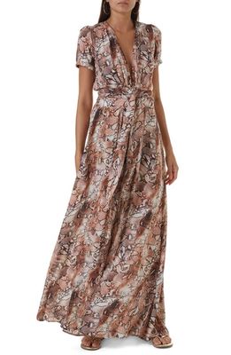 Melissa Odabash Lou Maxi Cover-Up in Snake